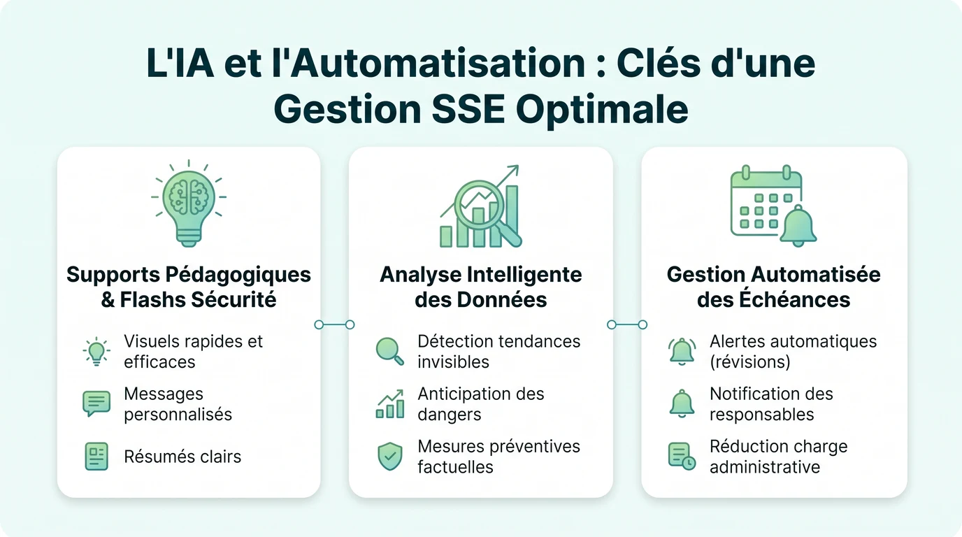 Ce que l'automatisation apporte à la gestion documentaire SSE : supports, analyse des données et suivi des échéances